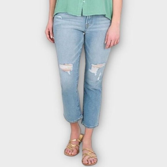 Seven7 Denim - Seven7 High Rise Clean Hem Cropped Fashion Jean Size 12
